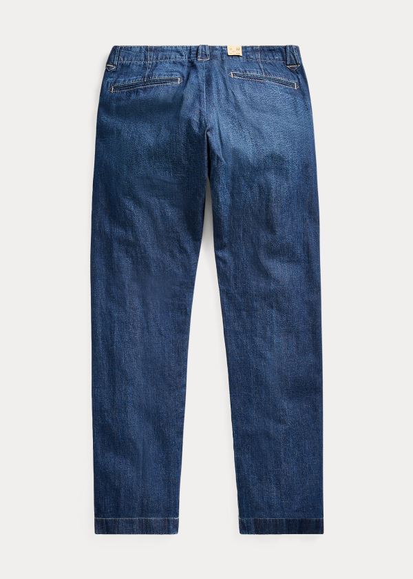 Men's Ralph Lauren Slim Straight Denim Pants | 934156SWC